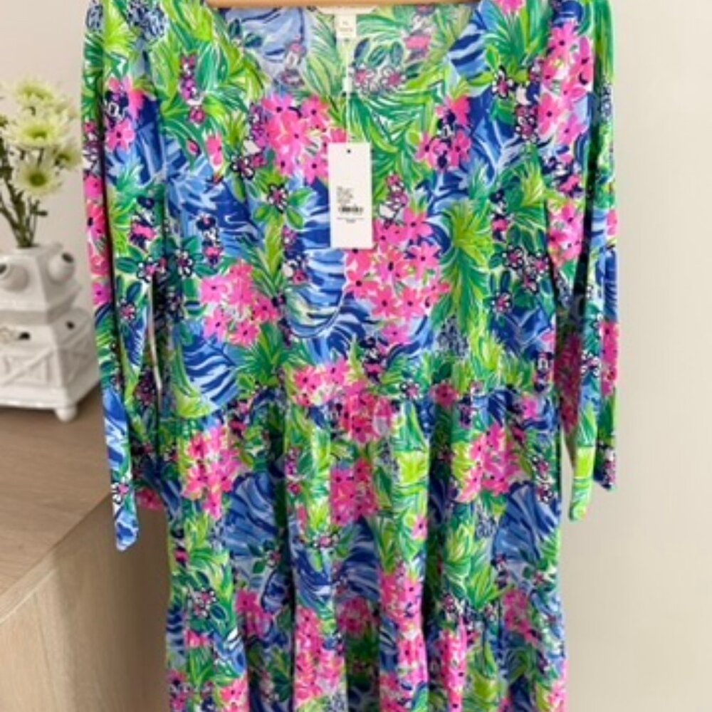 Lilly Pulitzer Geanna 3/4 Sleeve Dress - Picture 11 of 12